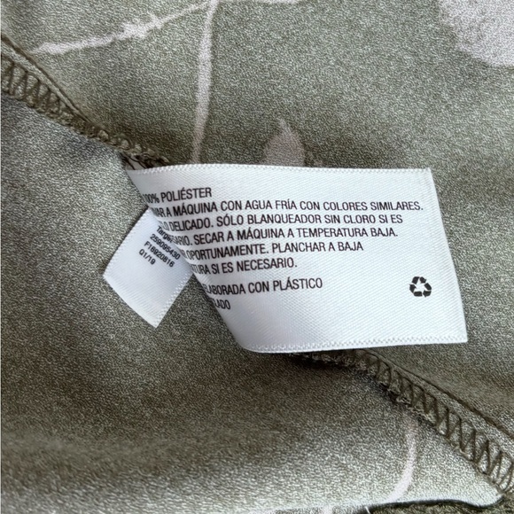 Prologue Target Olive Green Floral Halter Neck Midi Dress Medium Cottage Garden - Picture 9 of 9